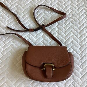 Elegant Brown Leather Crossbody Bag